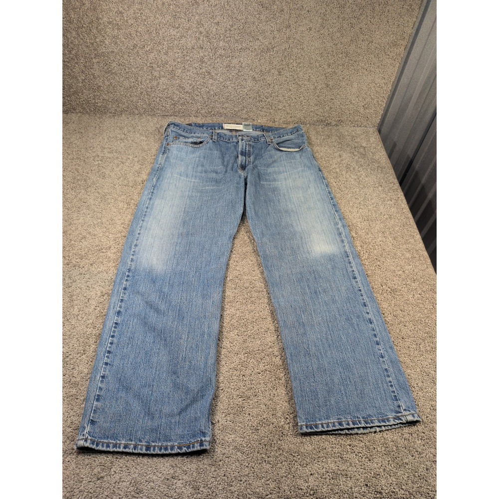 Levis 529 Low Rise Straight Jeans Mens 38x30 Blue Medium‎ Wash Denim 100% Cotton